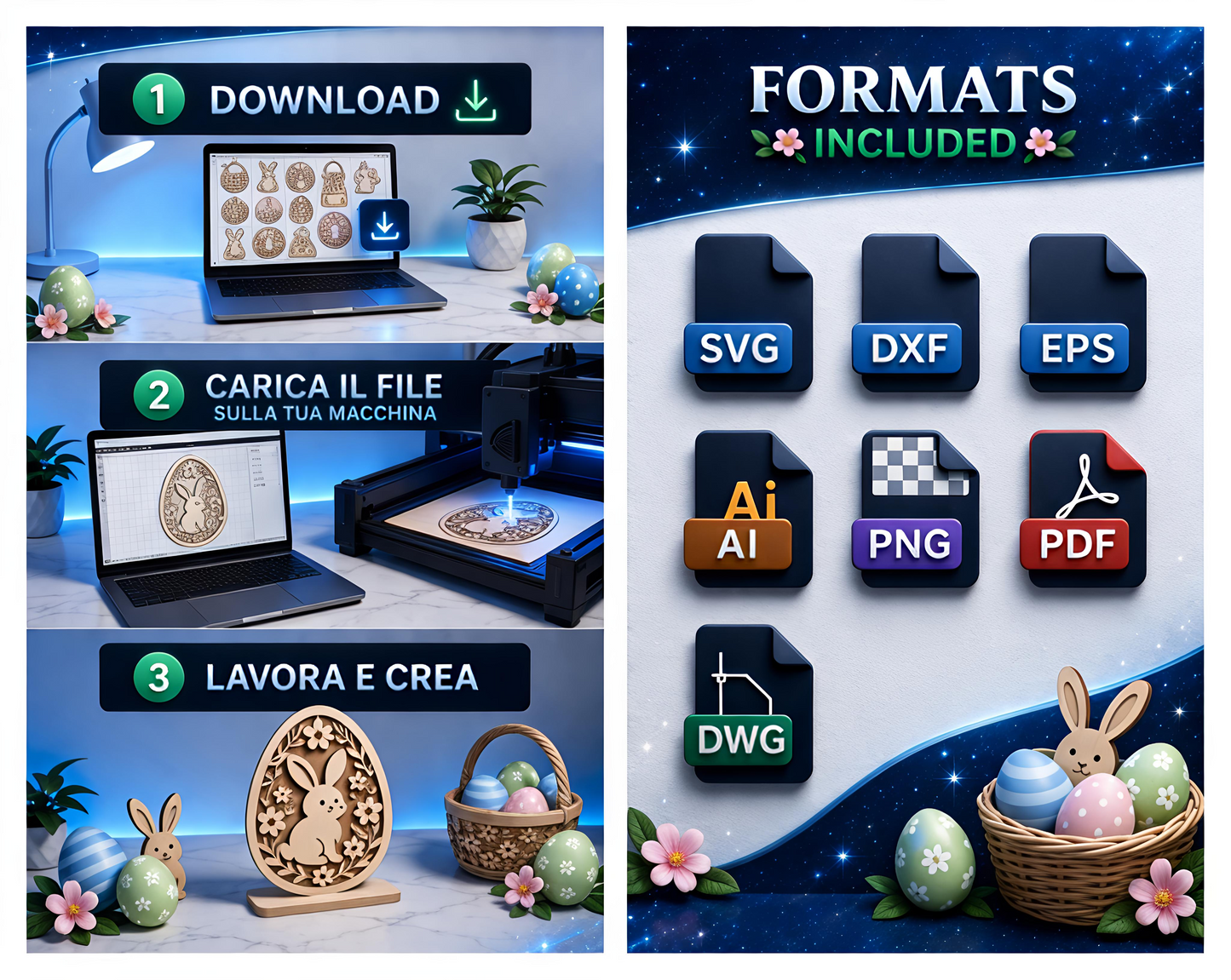 Easter Mega Bundle – 600 Laser Cut Files
