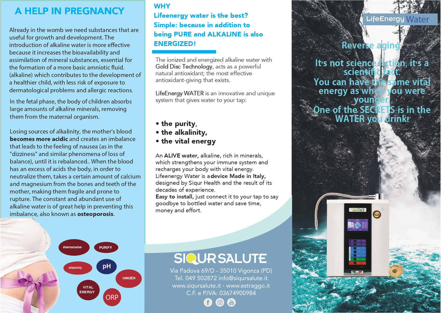 Purificatore e Ionizzatore d’Acqua LifeEnergy